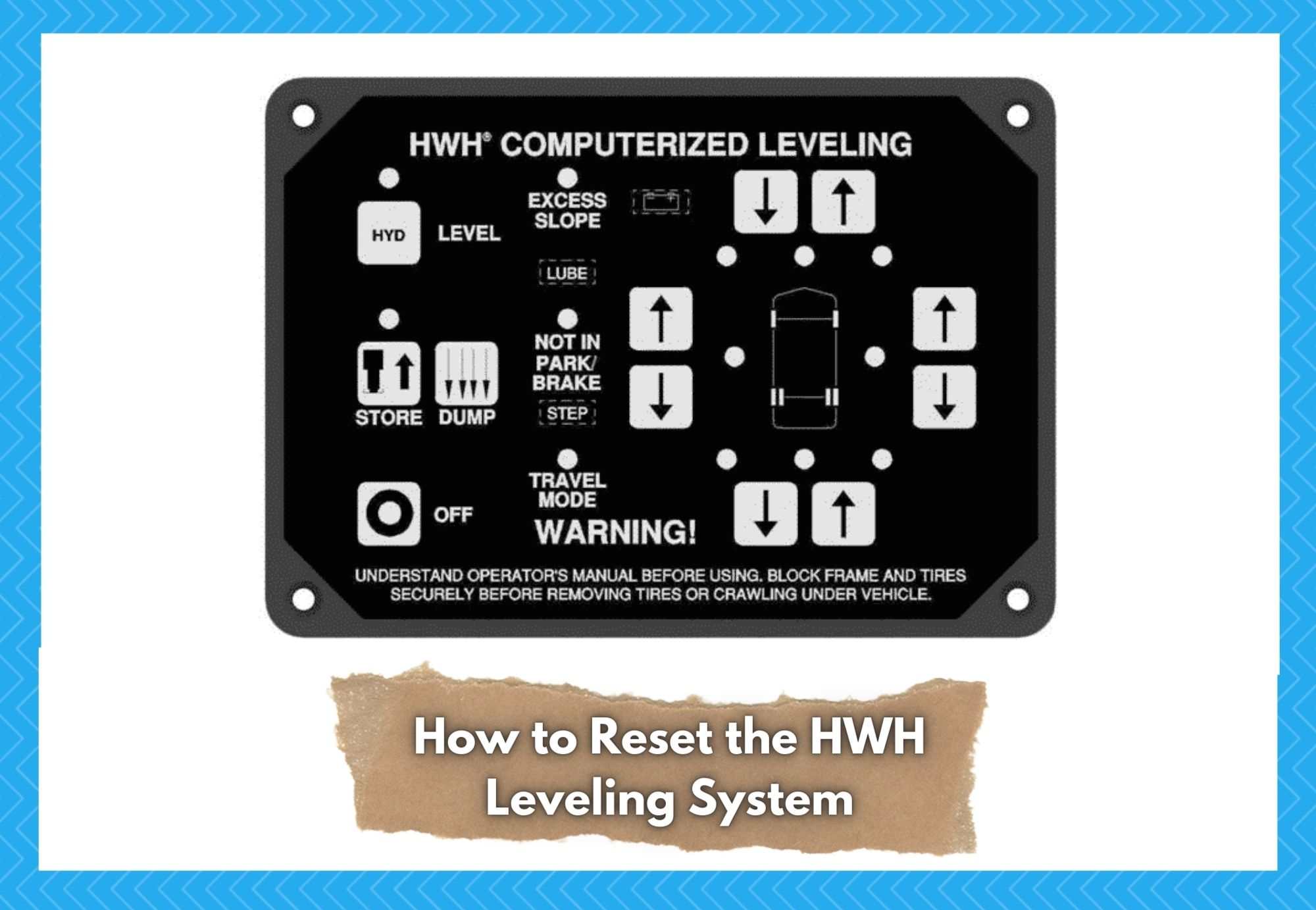hwh leveling system reset
