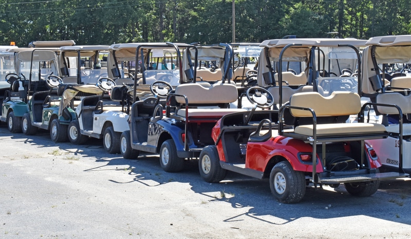 Many types of golf cart