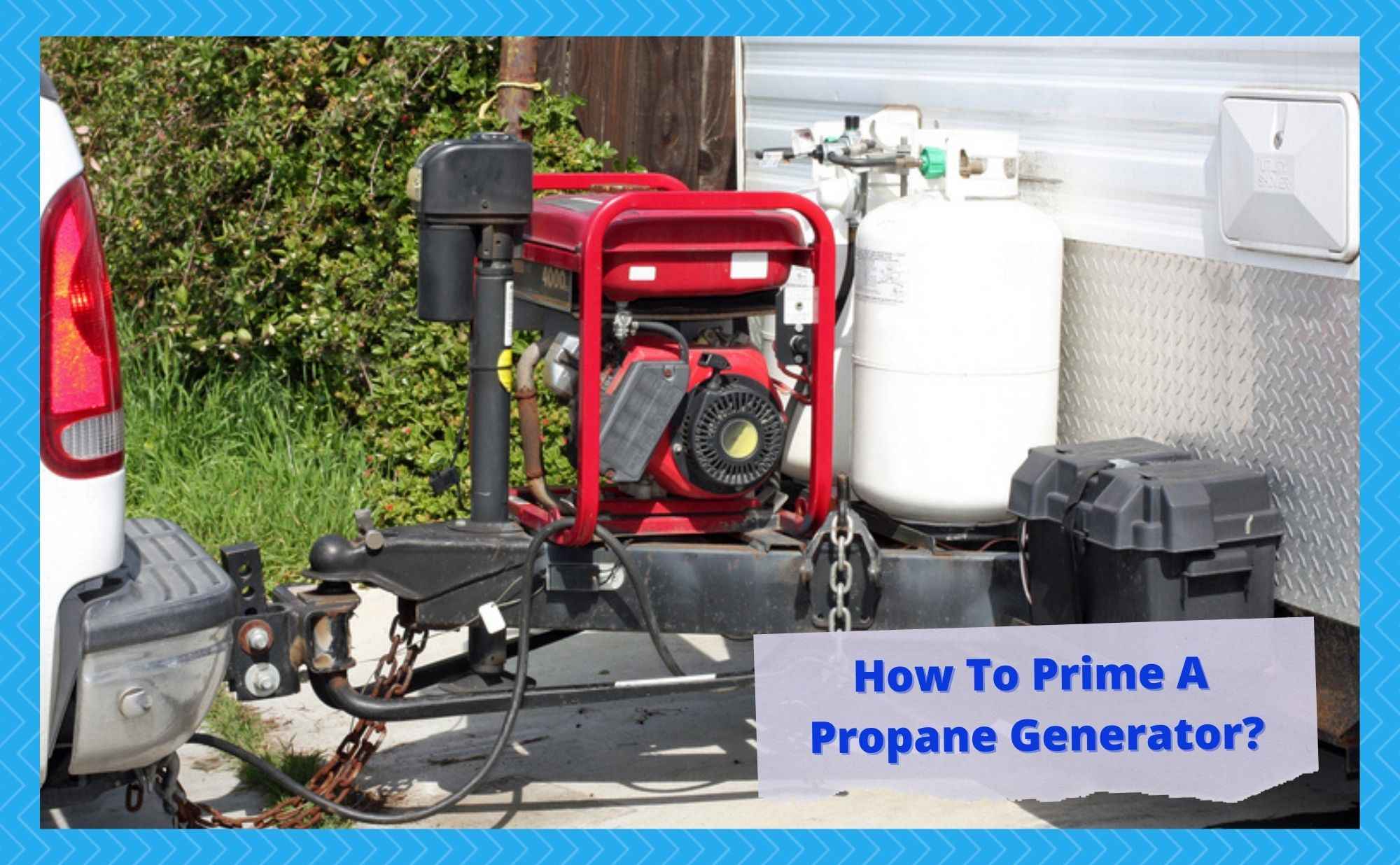 how to prime a propane generator