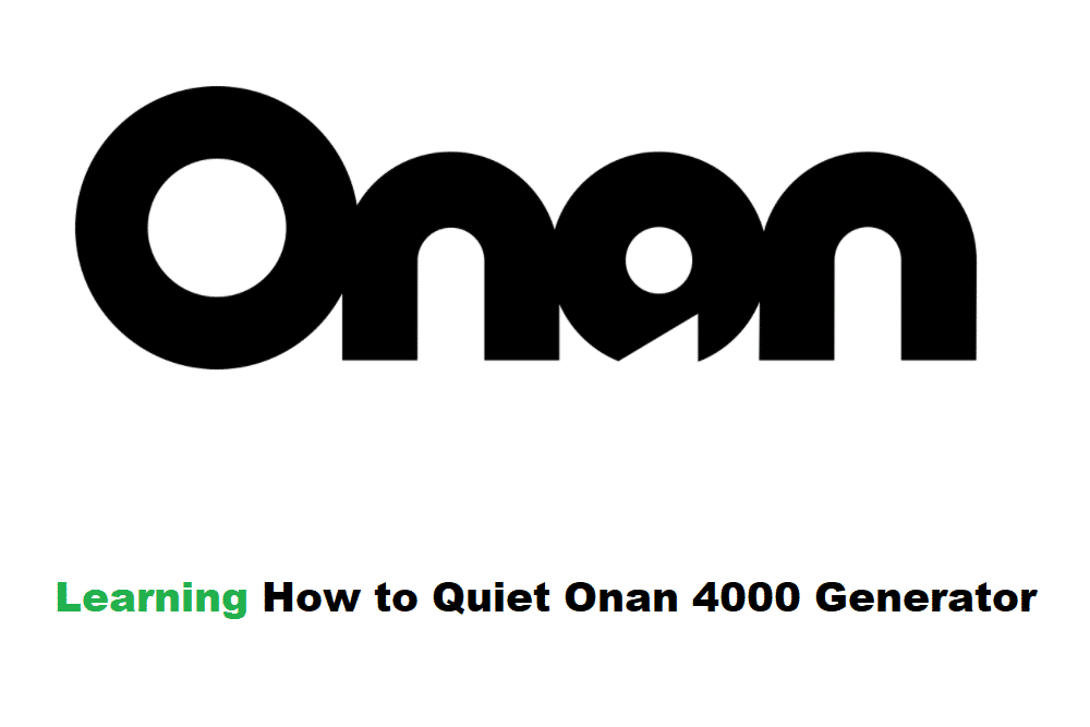 how to quiet onan 4000 generator