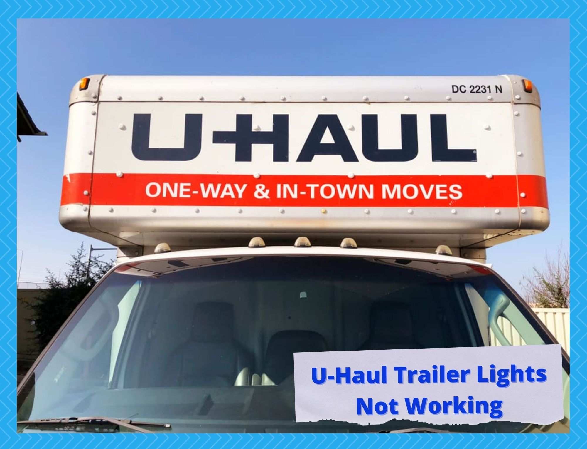 u haul trailer lights not working