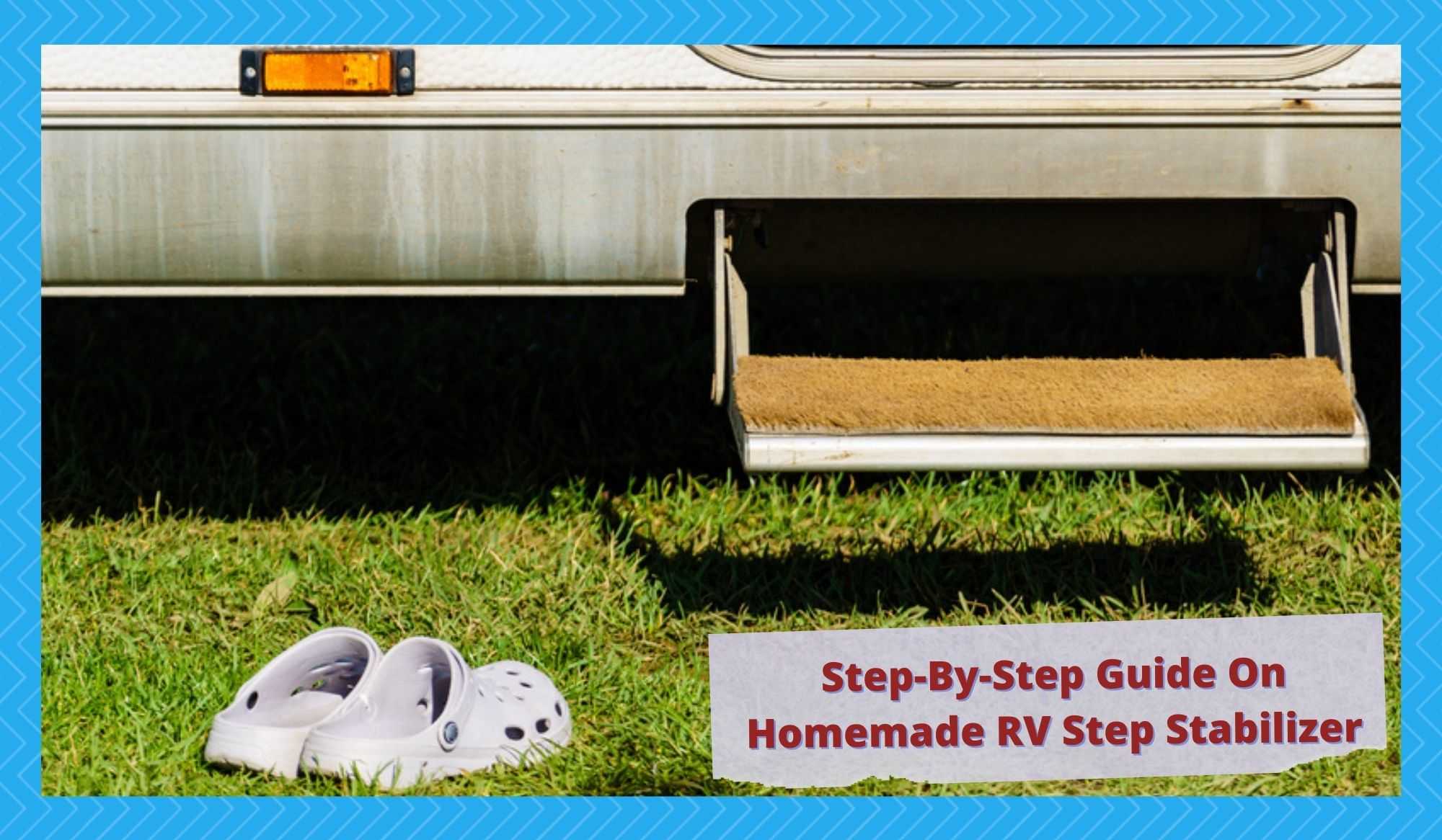 homemade rv step stabilizer
