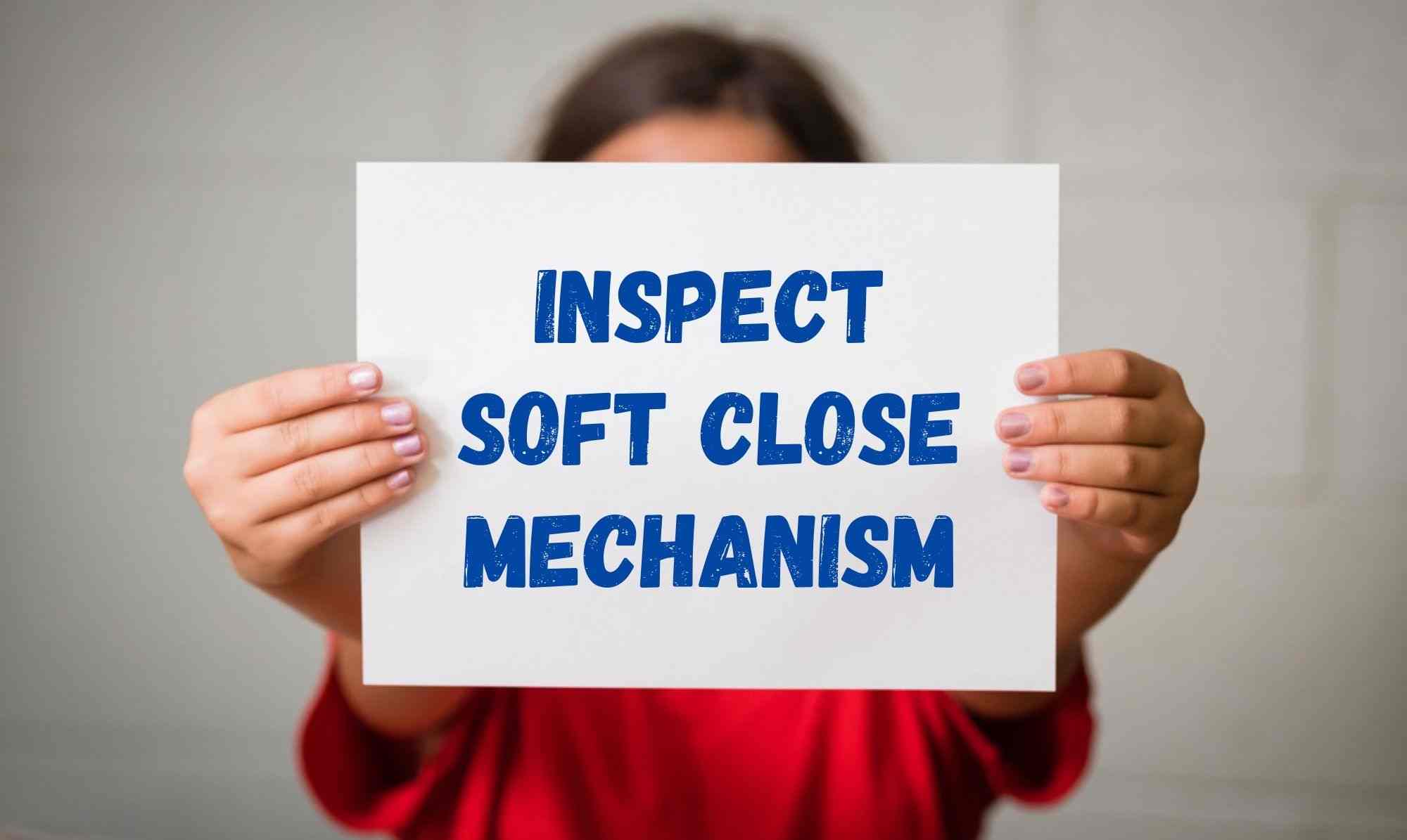 Inspect Soft Close Mechanism