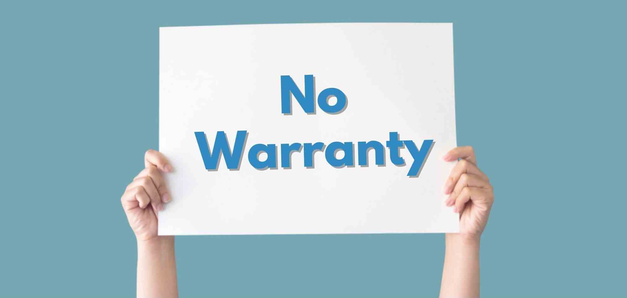 No Warranty