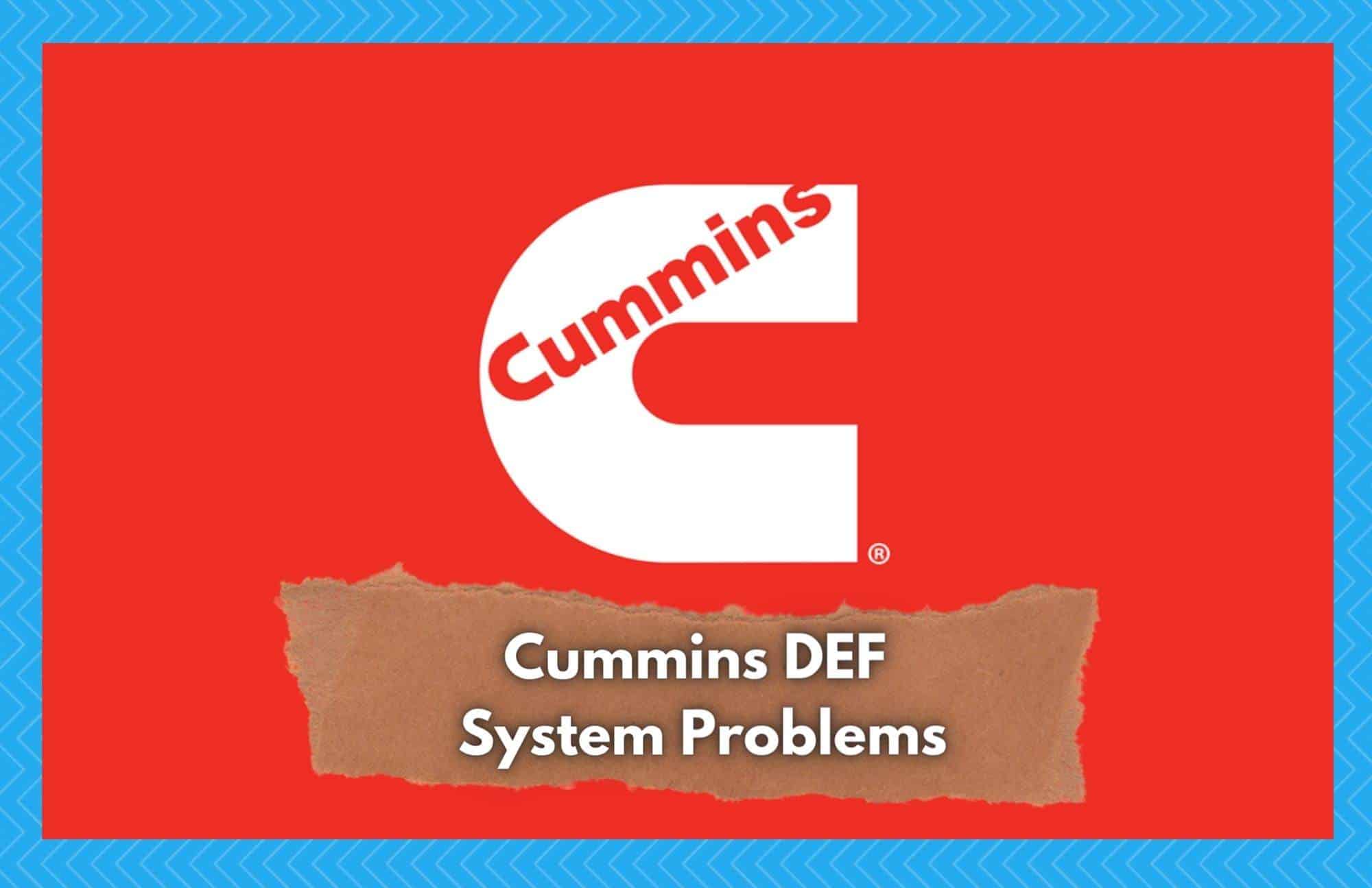 cummins def system problems