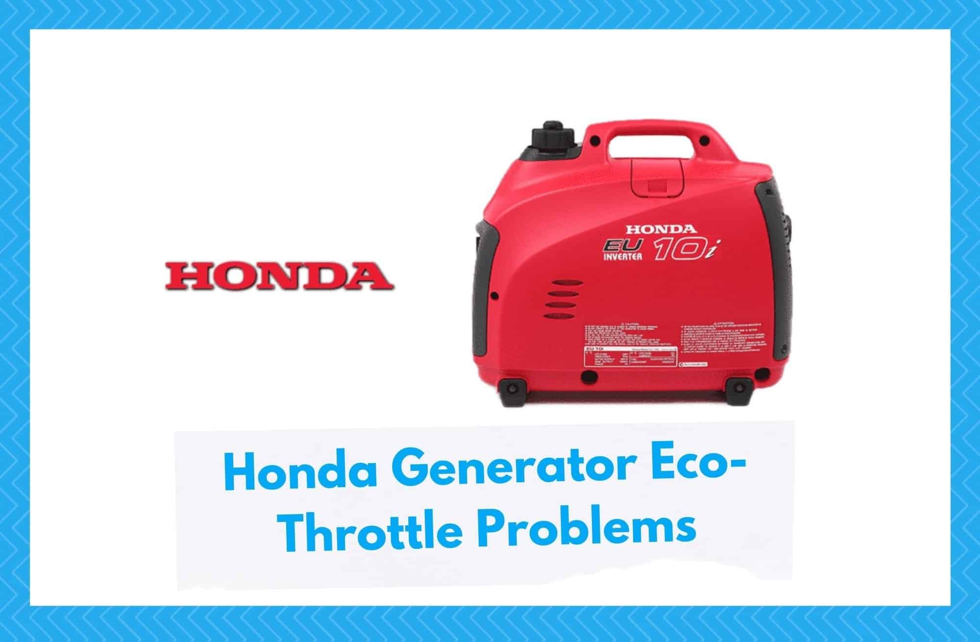 honda generator eco-throttle problems