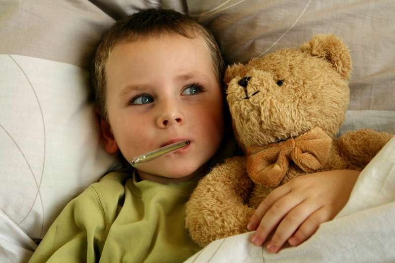 children suffering from illness