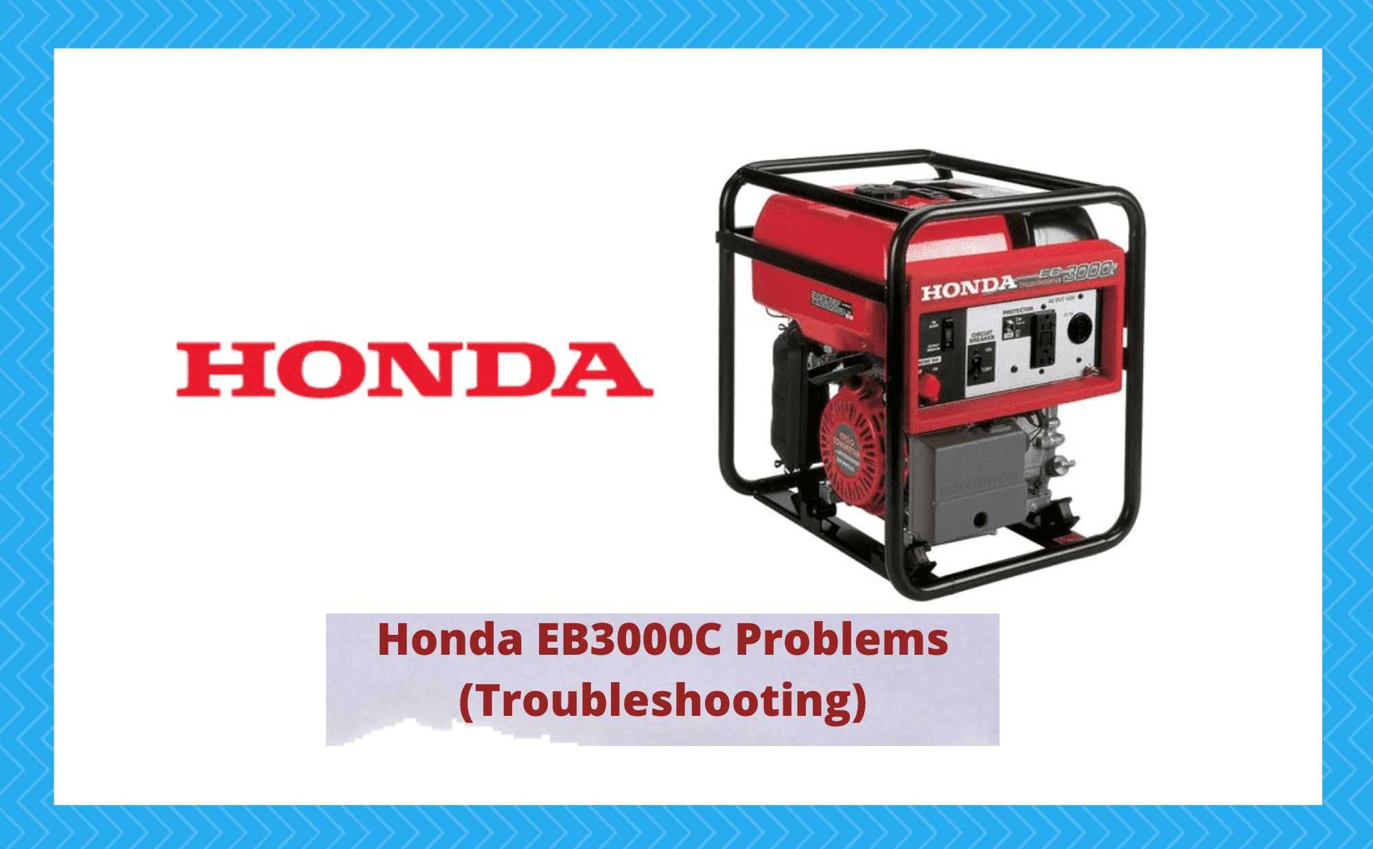Honda EB3000C Troubleshooting