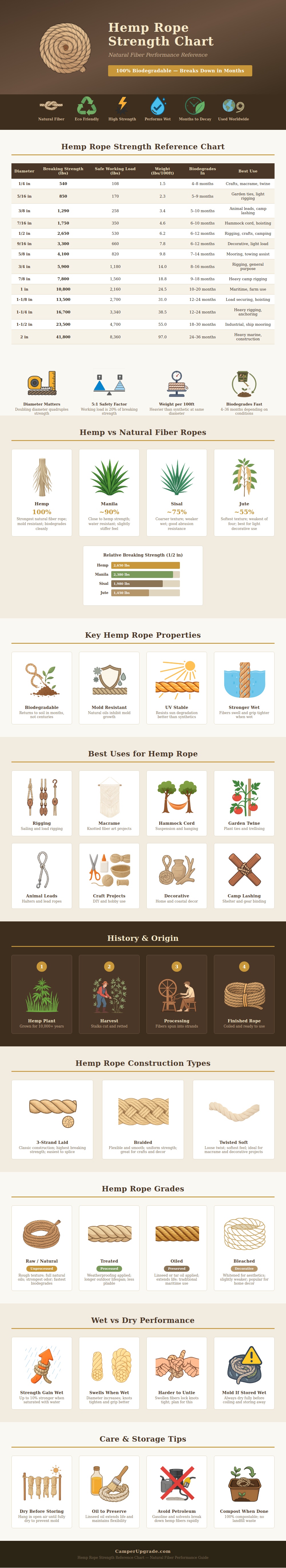 Hemp Rope Strength Chart