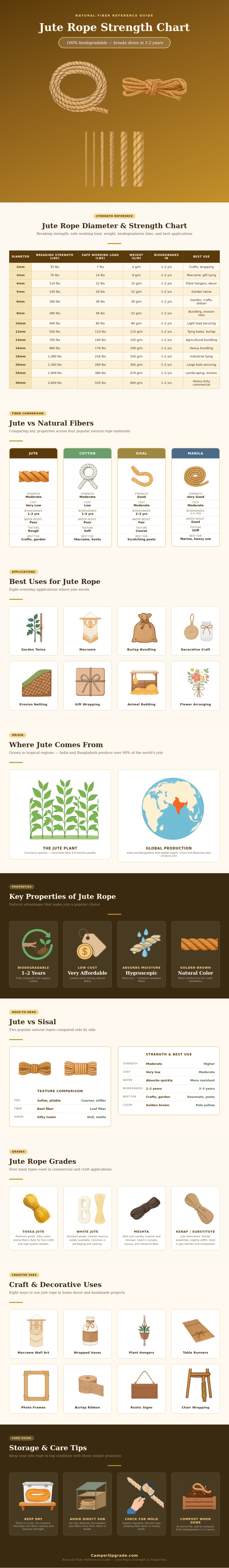 Jute Rope Strength Chart
