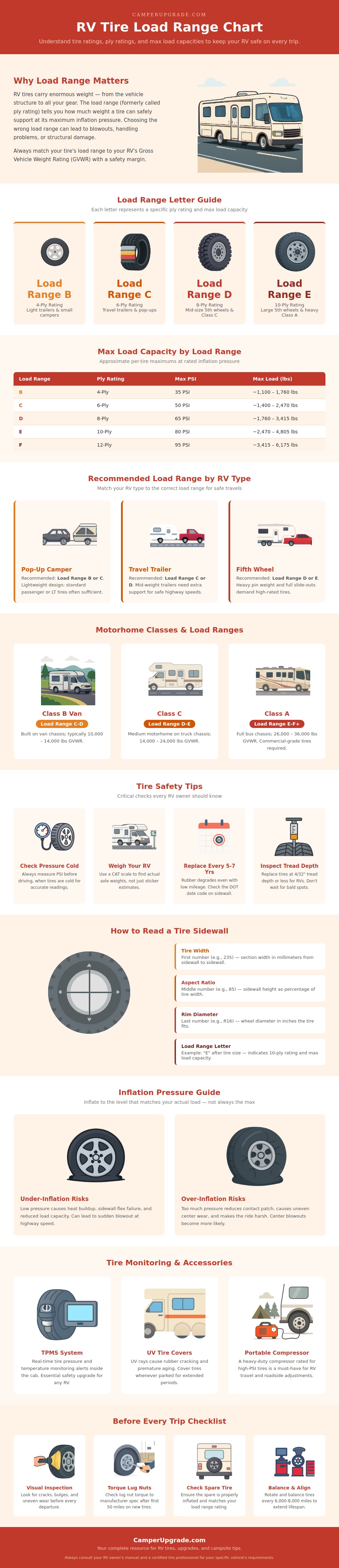 Rv Tire Load Range Chart