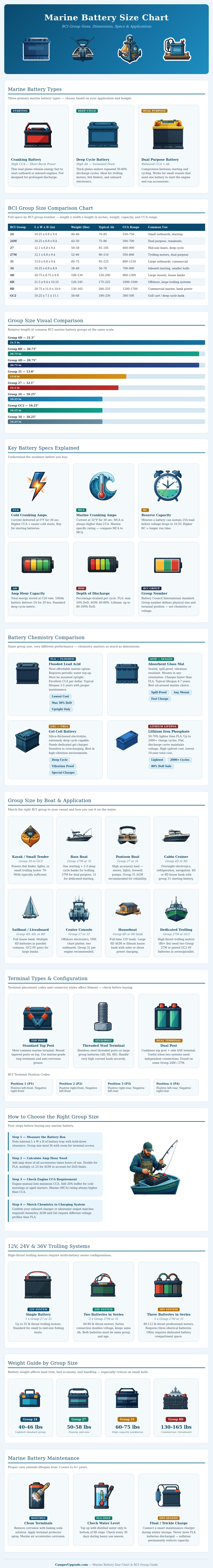 Marine Battery Size Chart