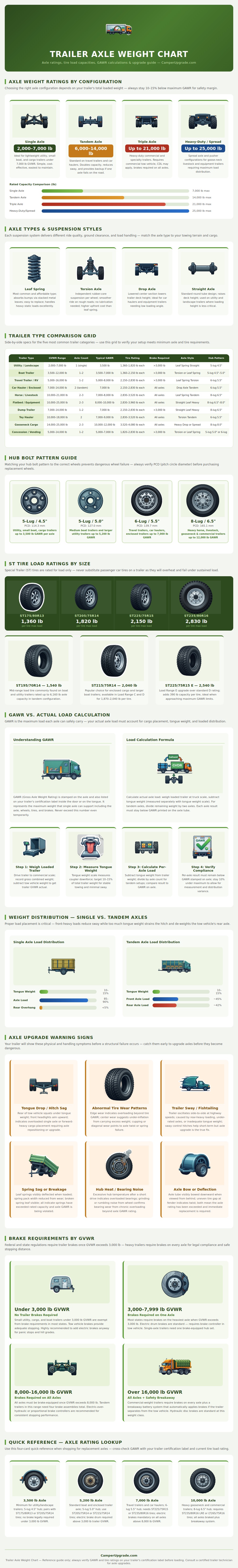 Trailer Axle Weight Chart